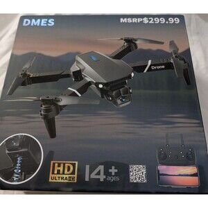 DMES Folding Drone HD Camera WiFi RC Quadcopter w/ Remote Battery Accessories